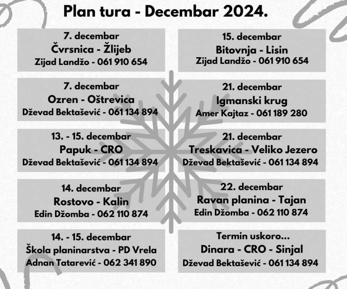 Plan Decembar